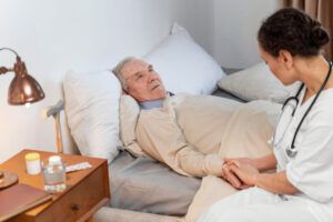 Paciente encamado con medicación